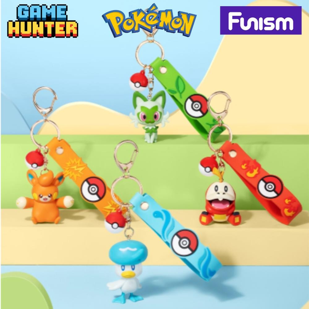 FUNISM Pokemon Keychain Original Licensed Sprigatito / Fuecoco / Quaxly / Pawmi