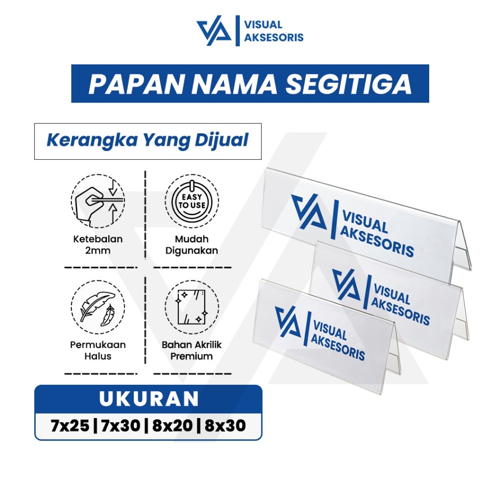 

Papan Nama Akrilik Segitiga | Akrilik Kartu Nama | Akrilik Papan Nama Meja Panitia