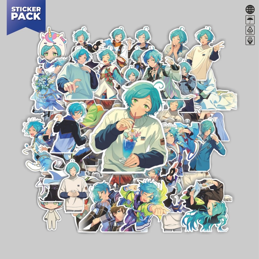 

[100PCS]Stiker Pack Stiker Anime Karakter Kanata Shinkai Aesthetic Vinyl Anti Air Dekorasi Sticker Laptop Buku Journal Koper Helm Casing HP Gitar Helm Skateboard