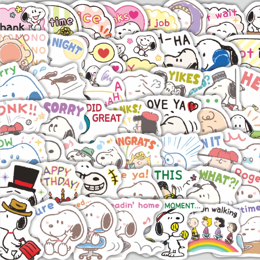

Stiker Cutting Pack Stiker Kartun Snoopy V29 Isi 100Pcs Series Aesthetic Lucu Keren Untuk Koper Bahan Vynil