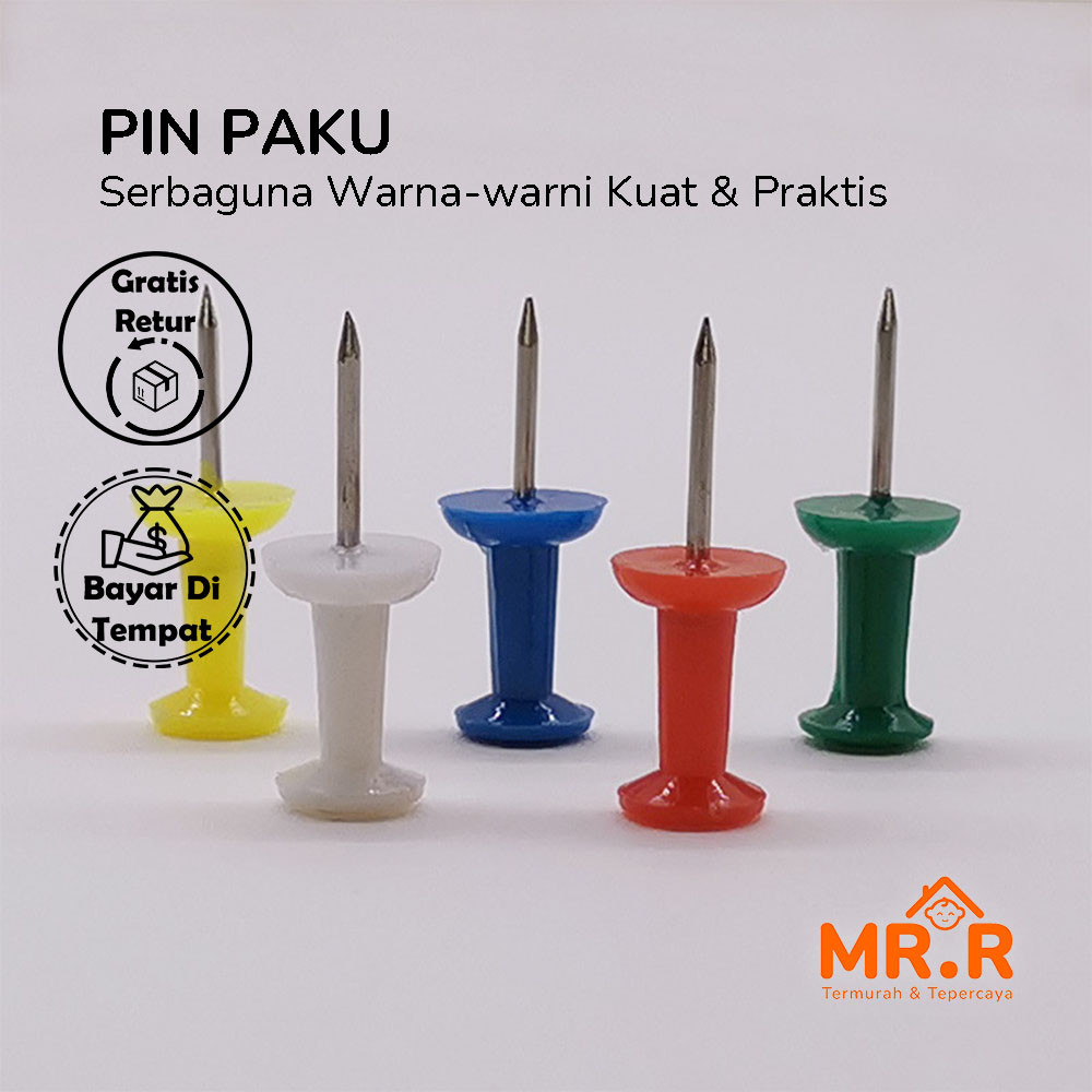 

Pin Paku Multicolor Serbaguna Pin Paku Warna-warni Kuat Dan Praktis Mudah Digunakan Tahan Lama Set Pin Paku