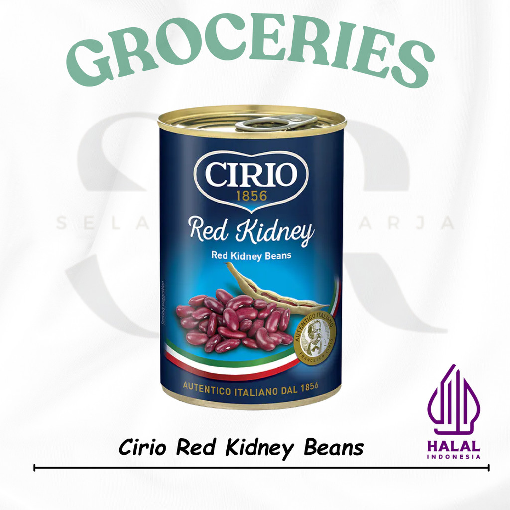 

Cirio Red Kidney Beans 400 Gr Kacang Merah Dalam Larutan Garam Kaleng 400gr