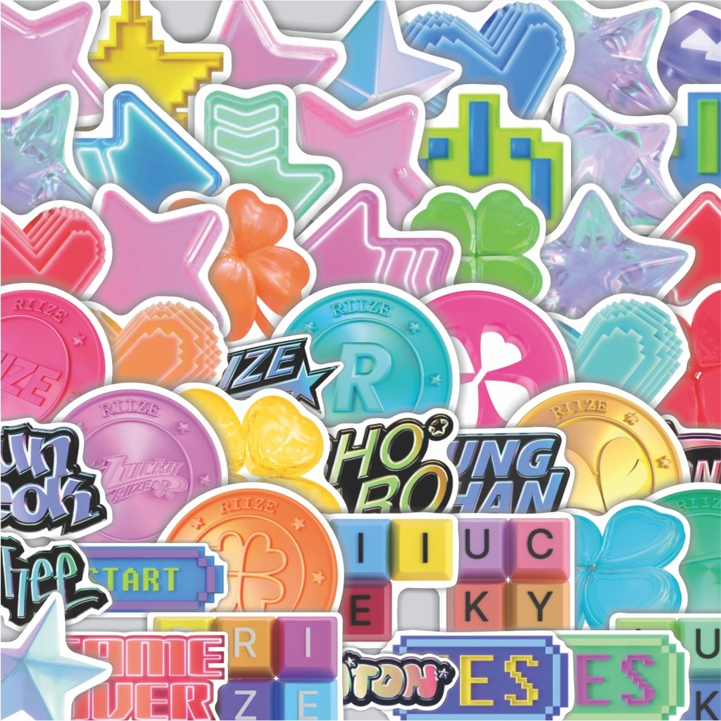 

Stiker Cutting Pack Stiker Aesthetic Riize Elements Isi 100Pcs Series Aesthetic Lucu Keren Untuk Koper Bahan Vynil