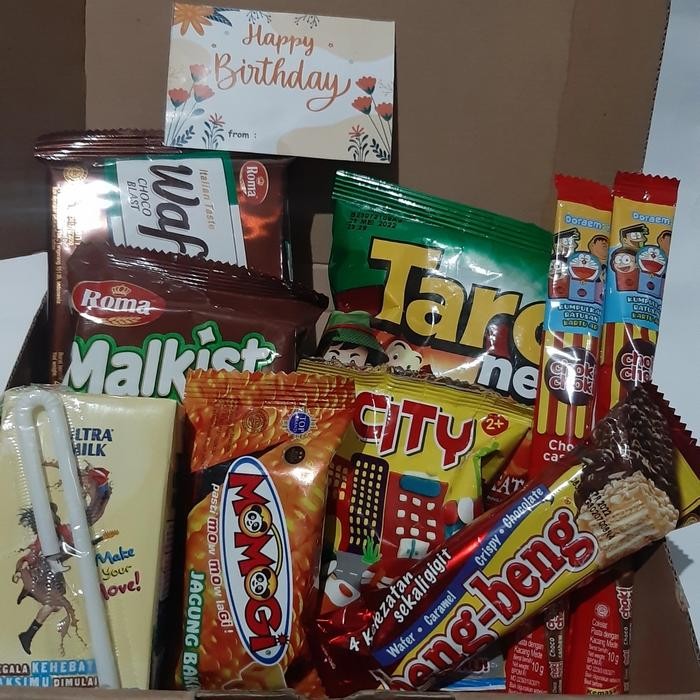 

gift box hampers snack kado - paket A
