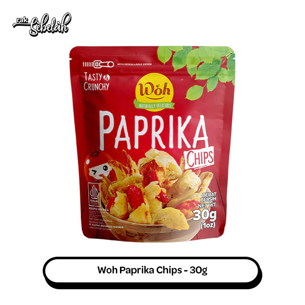 

Bundle 3pcs Woh Paprika Chips 30g | Cemilan sayuran | Cemilan Sehat | Rak Sebelah