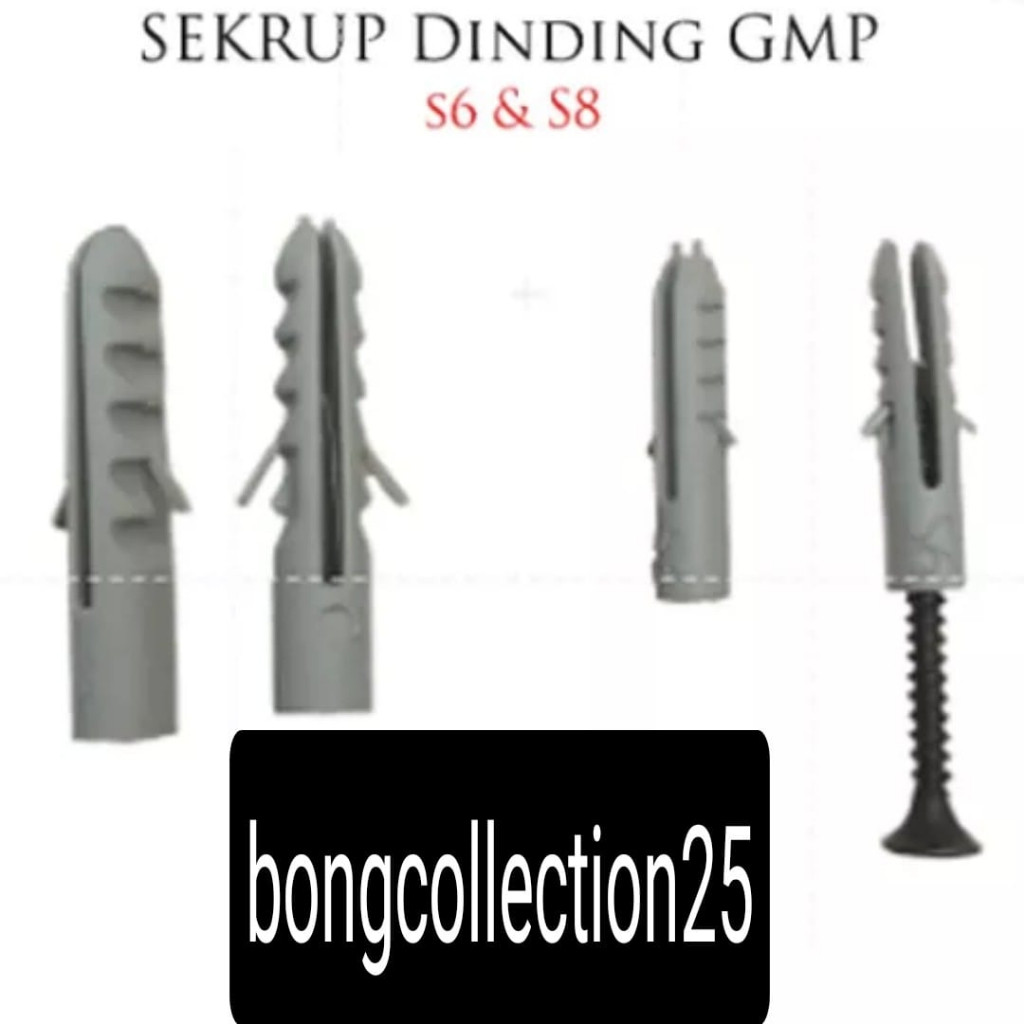 Sekrup Bor Tembok S6 & BAUT O READY STOCK