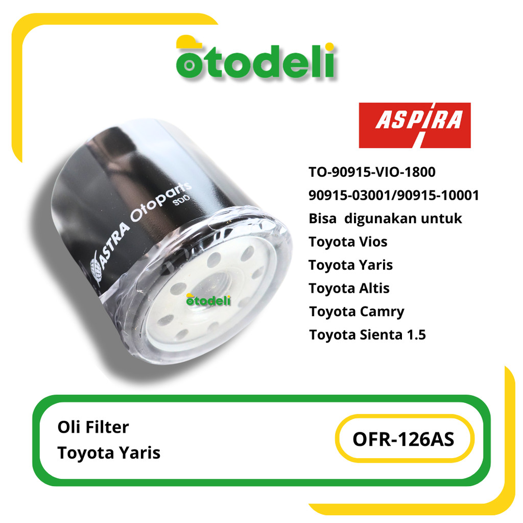Oli Filter Toyota Vios Aspira