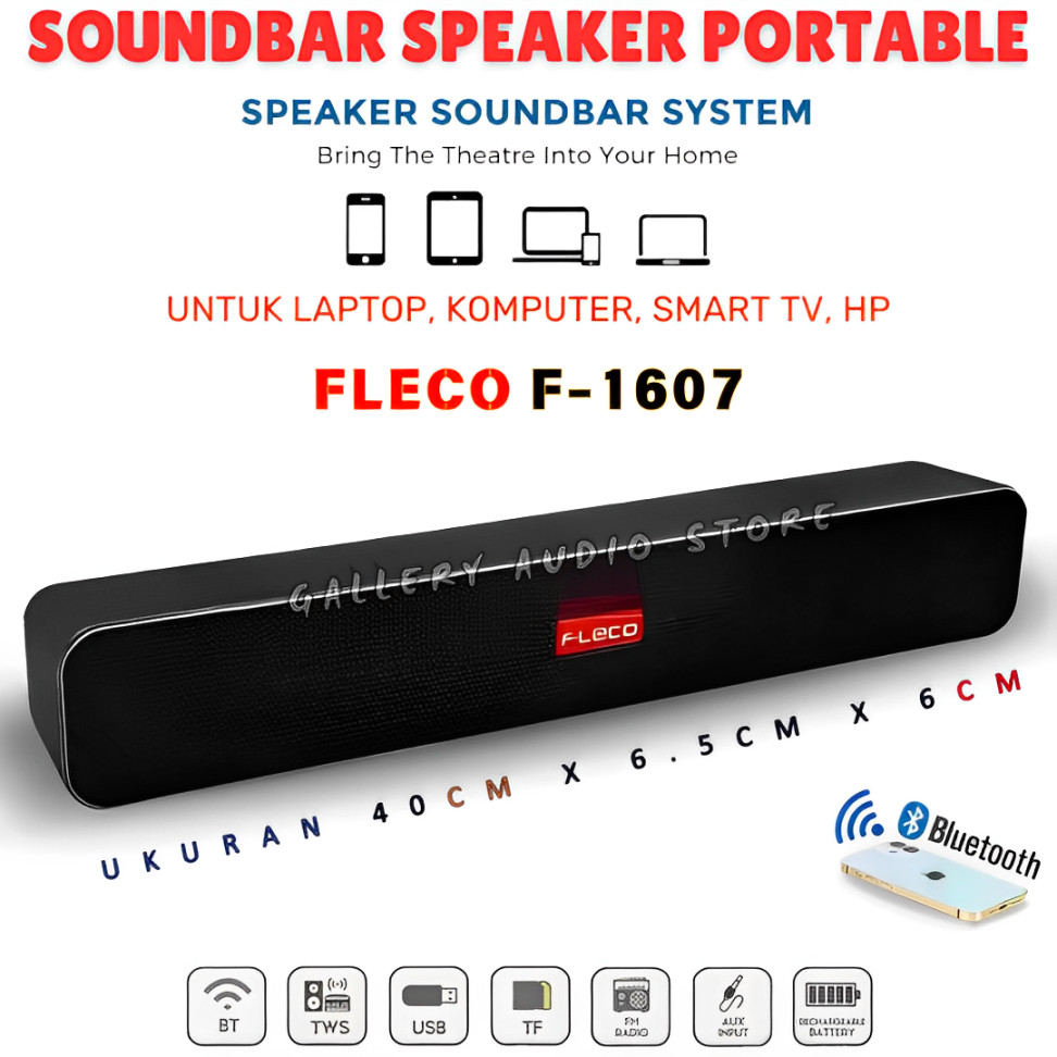 SERBA COD NEWW TERBARU DAN TERMURAH~Speaker Aktif FLECO F-1607 / SN-552 / F-920 Full Bass | Speaker 