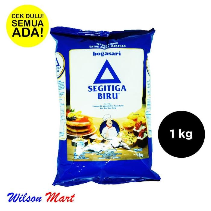 

PROMO! BOGASARI SEGITIGA BIRU PREMIUM TEPUNG TERIGU 1000 GRAM 1 KG BIRU TUA