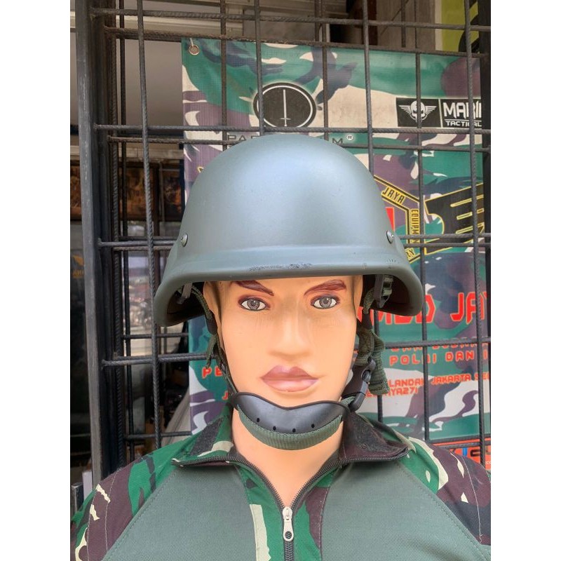 Helm 3in1 TNI HIJAU/Helm Pendidikan