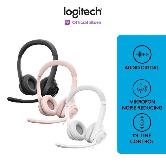 LOGITECH H390 STEREO HEADSET USB MIKROFON NOISE-CANCELLING / HEADSET NOISE-CANCELLING STEREO