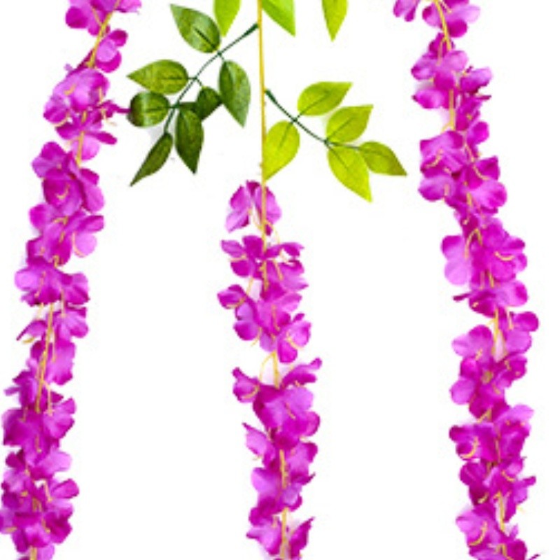 Plastik- Bunga Lavender Artificial Wisteria Tanaman Import Grosir Pernikahan Artifisial