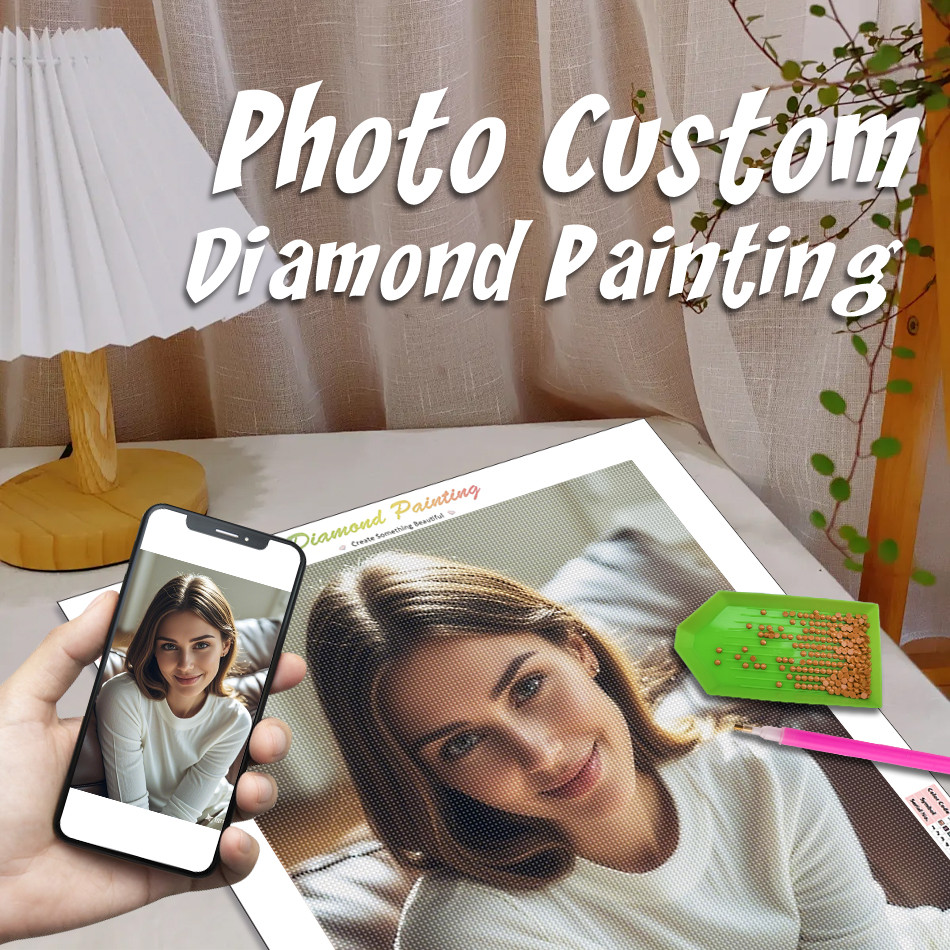 

5D DIY PHOTO CUSTOM Diamond Painting Picture of Rhinestones Diamond Embroidery Sale Art Craft 5D Cross Stitch Christmas Gift