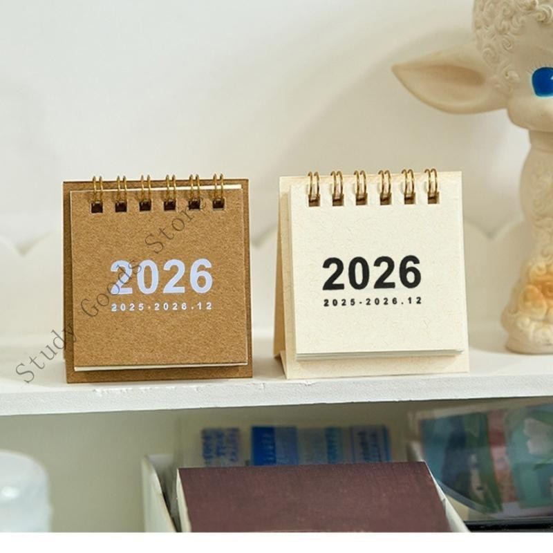 

2026 Mini Desk Calendar Elegant Calendars Books To Do List Mark For Home Office Decor And Daily Schedule Management