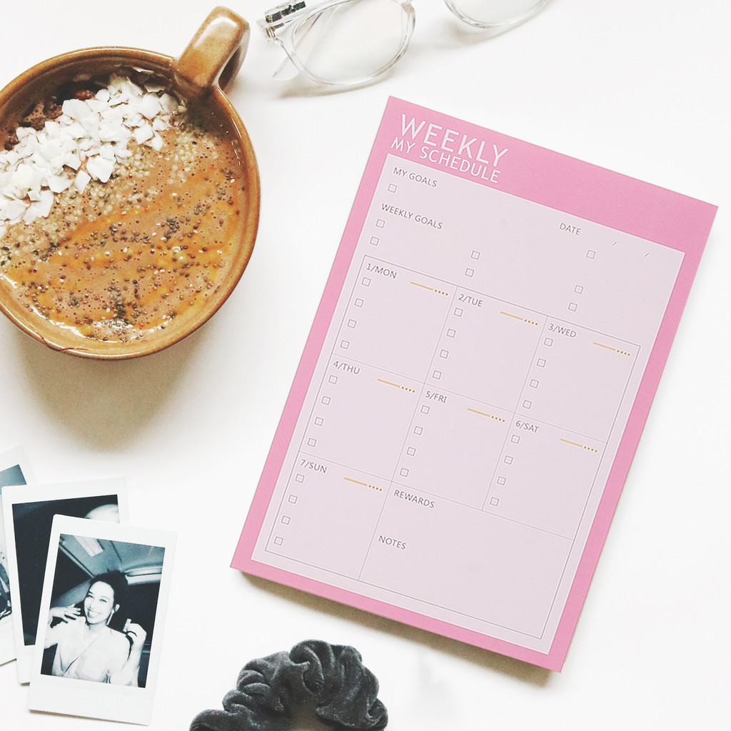 

2pcs Weekly Planner Notepad Paper Notebook Monthly Scheduler Agenda Book Small Size Lightweight Carry Convenient