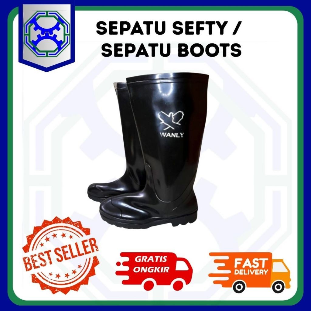

SEPATU BOOT HITAM - SEPATU SAFETY - SEPATU KARET