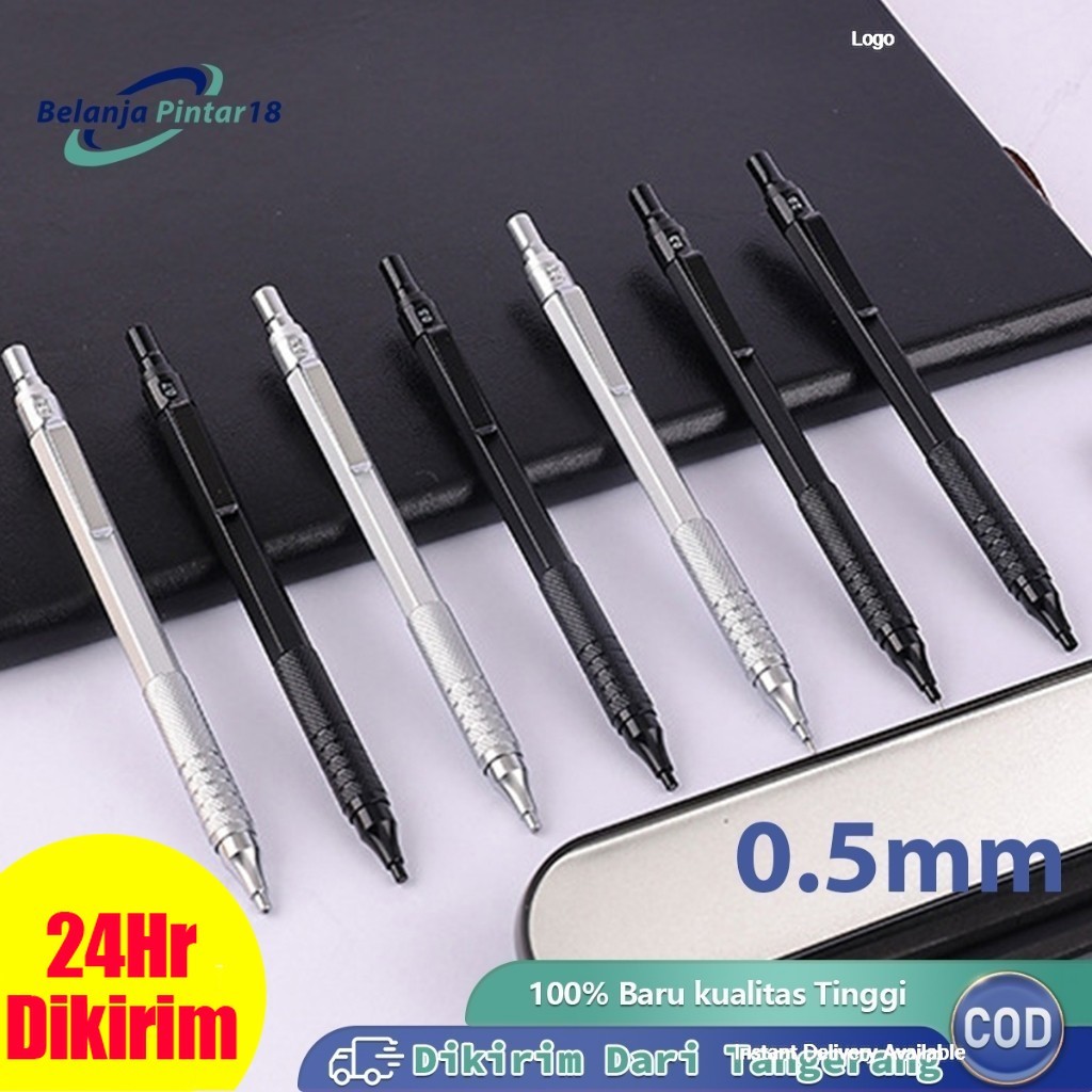 

0.5mm Pensil Mekanik Metal Mechanical Drafting Pencil Pusat Gravitasi Graph Gear