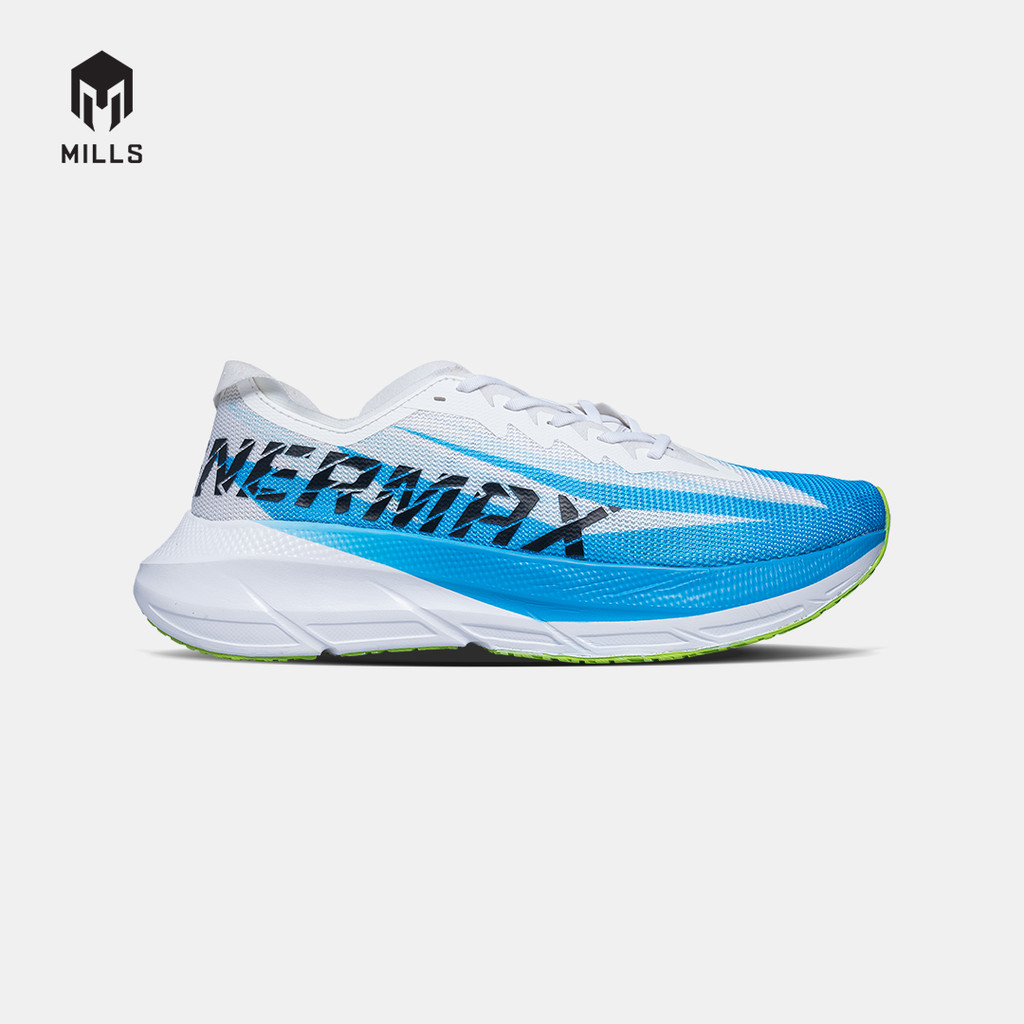 MILLS SEPATU LARI RUNNING SHOES ENERMAX CUSHION M3 WHITE/BLUE/LIME.GREEN 9104203