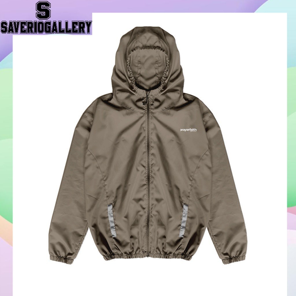 Jacket Parasut Pria Waterproof Hoodie Jumbo Outdoor Keren