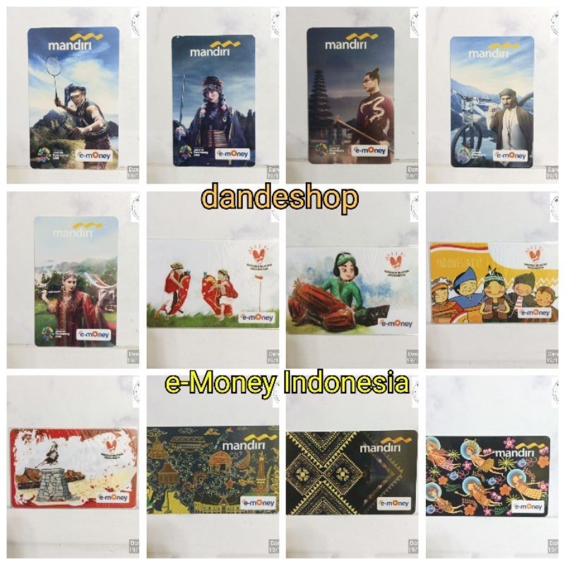 Kartu e-Money e-Toll Mandiri edisi BUDAYA INDONESIA - TOKO DANDES