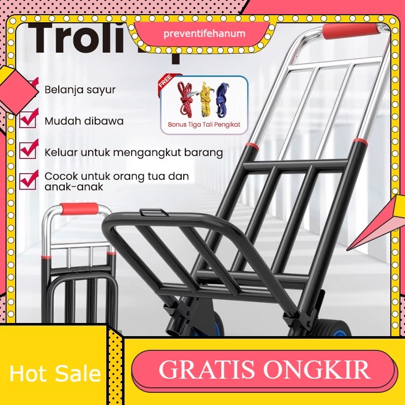 Troli Lipat 100 kg / 120 kg / 180 kg  Trolley Lipat Serbaguna/ Trolley /Barang Serbaguna Luggage Car