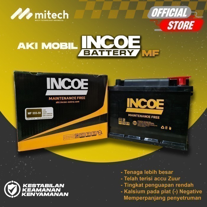 Incoe MF Astra Aki Kering Mobil MINI Clubman 555-59 - 12V / 55Ah
