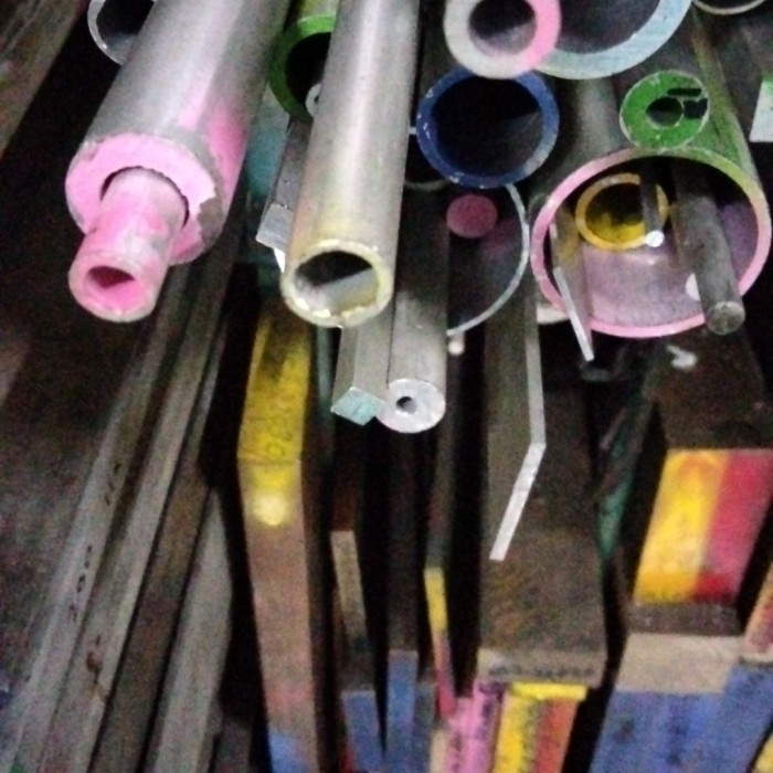pipa aluminium OD 10mm x ID 7mm panjang 3 meter