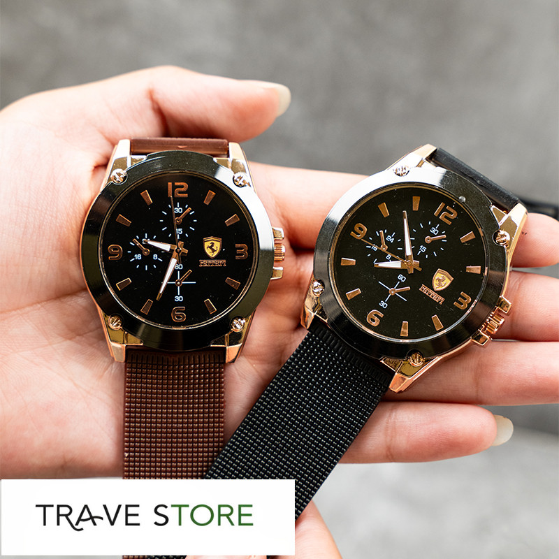 Jam Tangan Pria Prestige Ferrari Analog Quartz Elegan Premium Macho | J-AN112