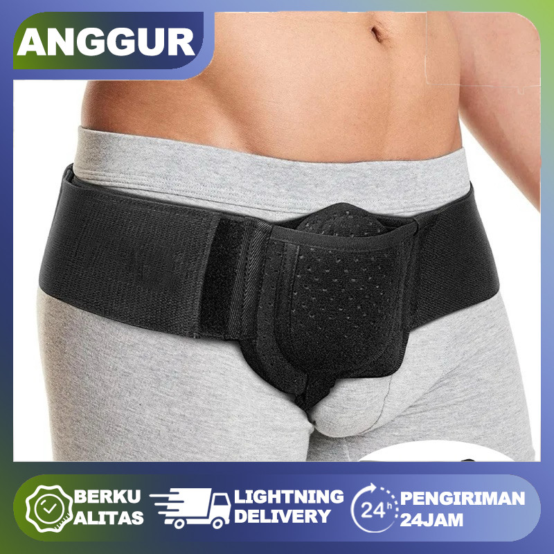Sabuk Hernia/Sabuk Hernia Pria Dewasa/Sabuk Hernia Bernapas/Sabuk Perawatan Hernia/Mendukung Pereda 