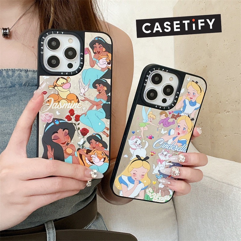 Drop Proof （MagSafe）CASETIFY  with Box Wireless Charging Disney Princess Magnetic Suction Mirror Cas