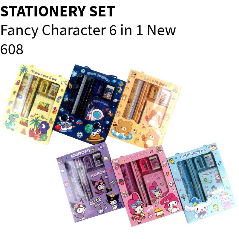 

❤️️Paket alat Tulis 6in1 Notes / Stationery Set 608 NEW / Stationary Set❤️️