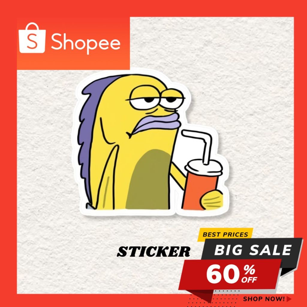 

STICKER KARTUN NAT PETERSON SPONGEBOB AESTHETIC BRAND ANTI AIR VINYL / STIKER HELM LAPTOP HP MOTOR TUMBLR TAS KOPER