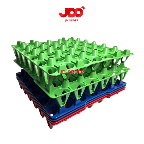 Paket (6Pcs) Egg Tray Plastik Tempat Telur, Rak Tatakan Telor Plastik 30 Butir