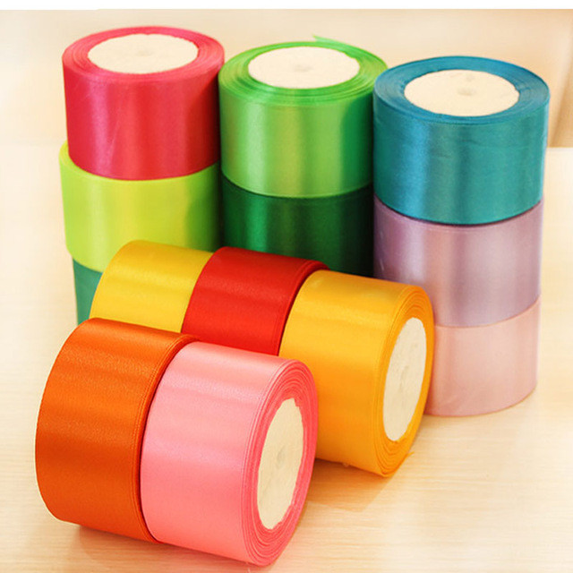 1roll 4cm Pita Satin Warna Warni / Pita Hampers/ Pita bucket/ Pita Roll Satin 22m/ Pita Hampers 4cm