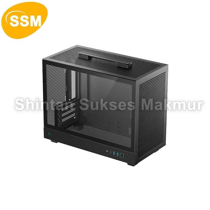 Deepcool CH160 Plus Black M-ATX Casing Komputer