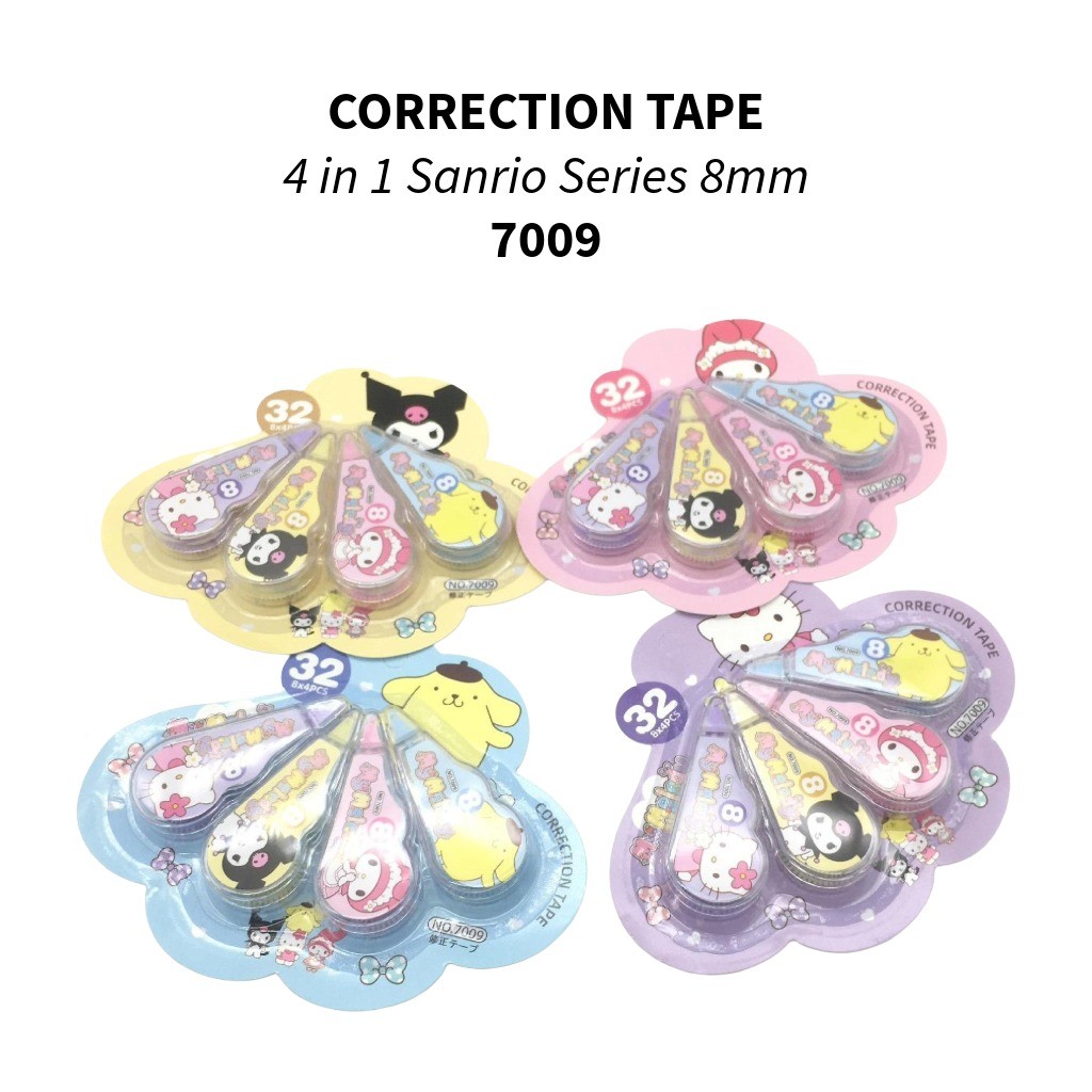 

Correction Tape 4in1 ( 7009 ) / Correction Tape Fancy 4in1