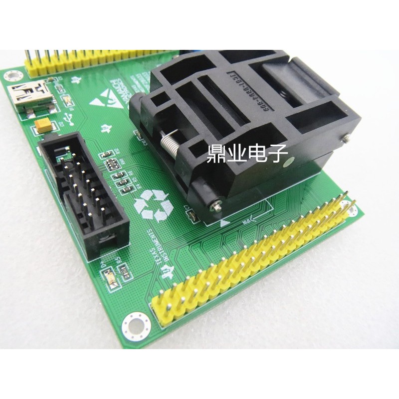 Clamshell TMS320-LQFP80 TMS320F28033 TMS320F28035 TMS320F28032 TMS320F28034 IC Burning seat Adapter 
