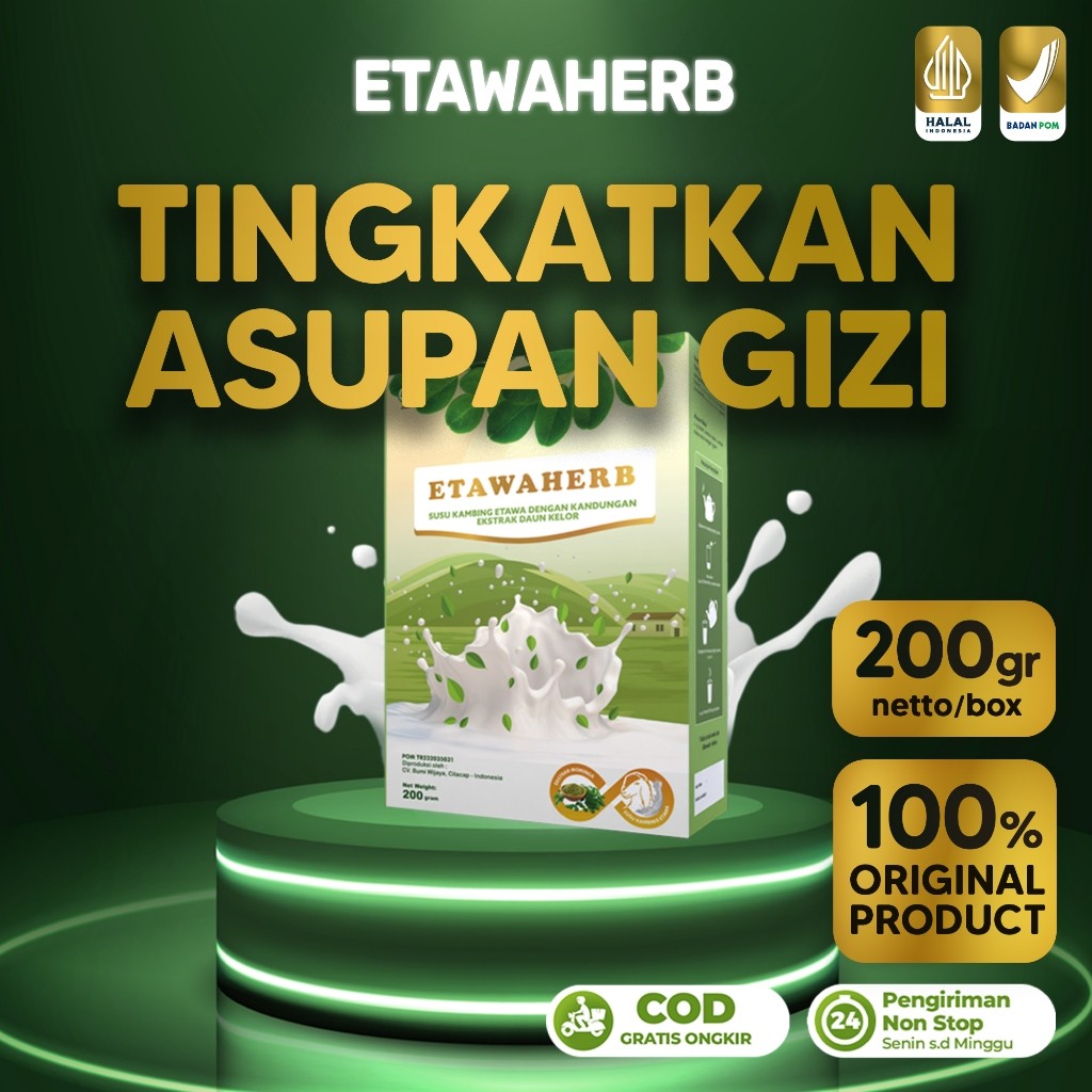 

Susu Murni Nutrisi Gizi No. 1 Etawaherb Original - Tinggi Vitamin, Kalsium & Protein Kesehatan Tubuh
