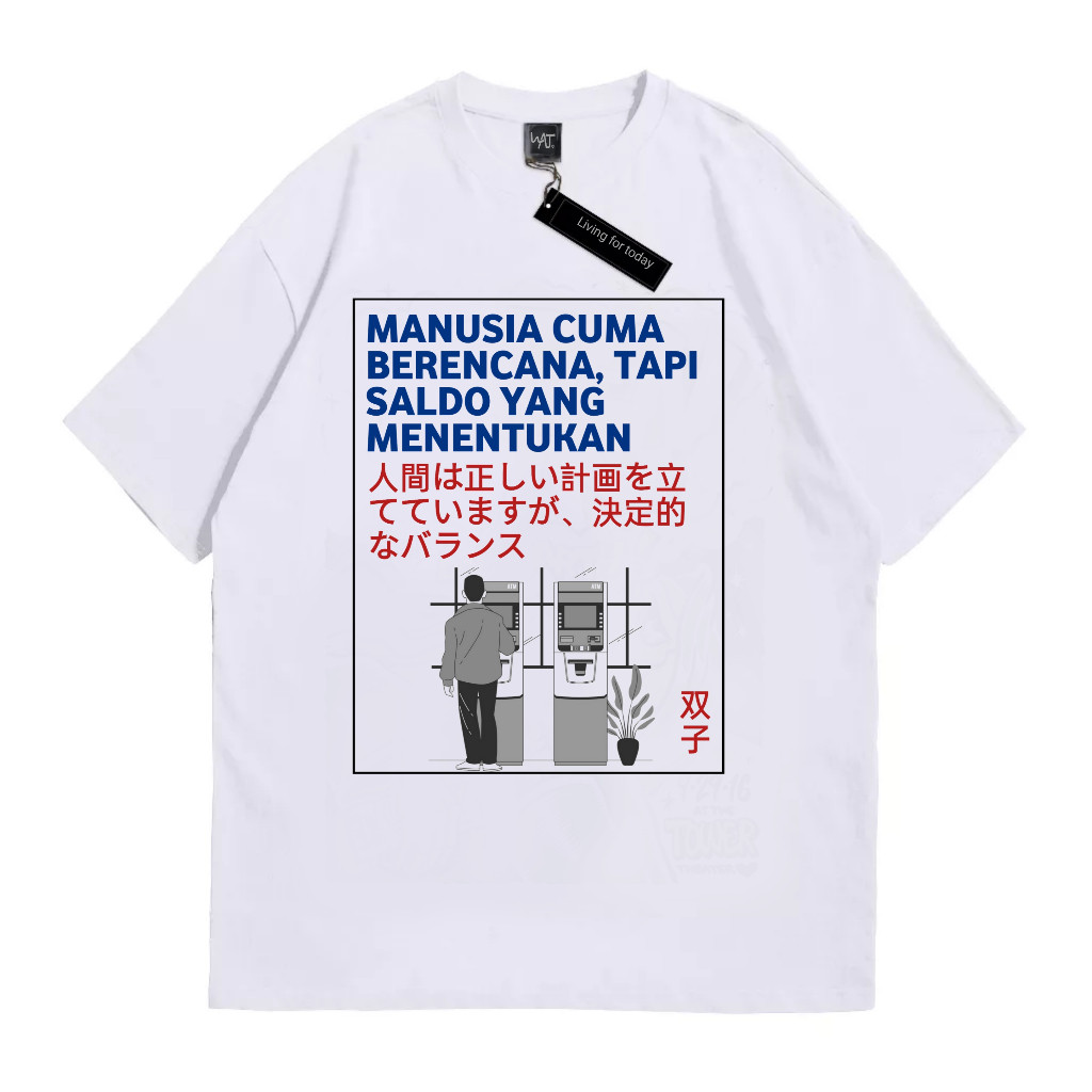 TWINS - T-shirt Saldo Menentukan | Kaos Seni Kanji