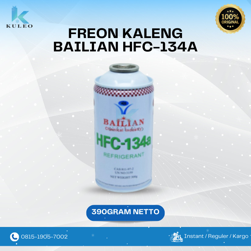 Freon Bailian R134 Kaleng 300gr / freon kaleng HFC-134a merk bailian