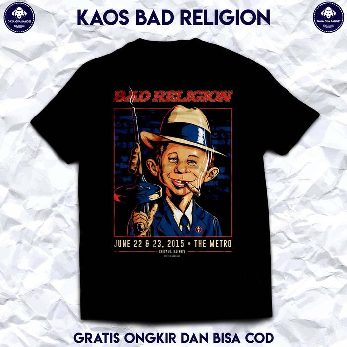 (COD) Kaos Bad Religion. Kaos Musik Band Metal Bad Religion Original. - S