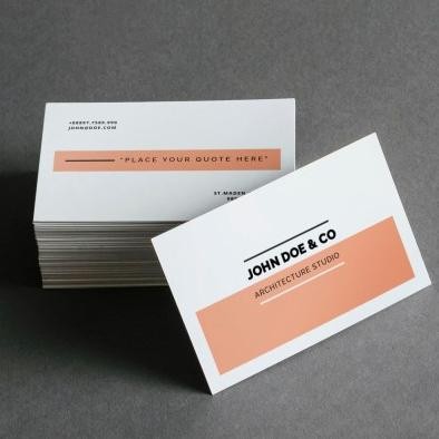 Kartu Nama Art Carton laminating - 260 gsm, Doff