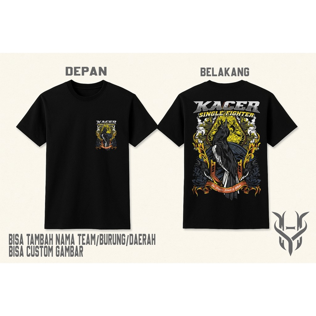 kaos KACER SINGLE FIGHTER INDONESIA BURUNG KICAU MANIA 06