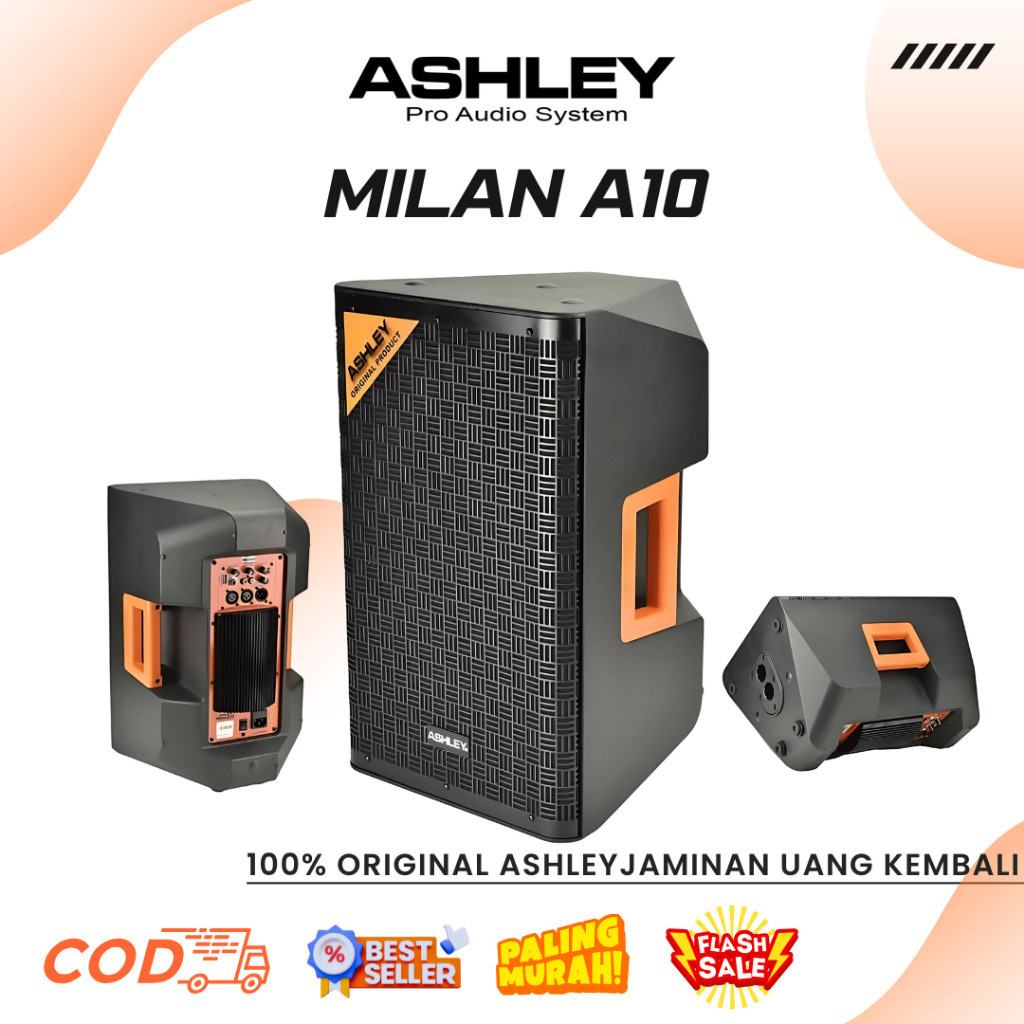 Speker Aktif Ashley Milan A10 PROFESSIONAL ACTIVE SPEAKER (10 INCH)