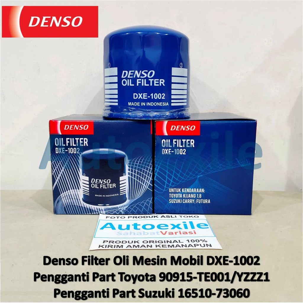 Denso DXE-1002 Engine Oil Filter Saringan Oli Mesin Mobil Kijang Super Grand EFI 1.8 Carry ST100 Fut