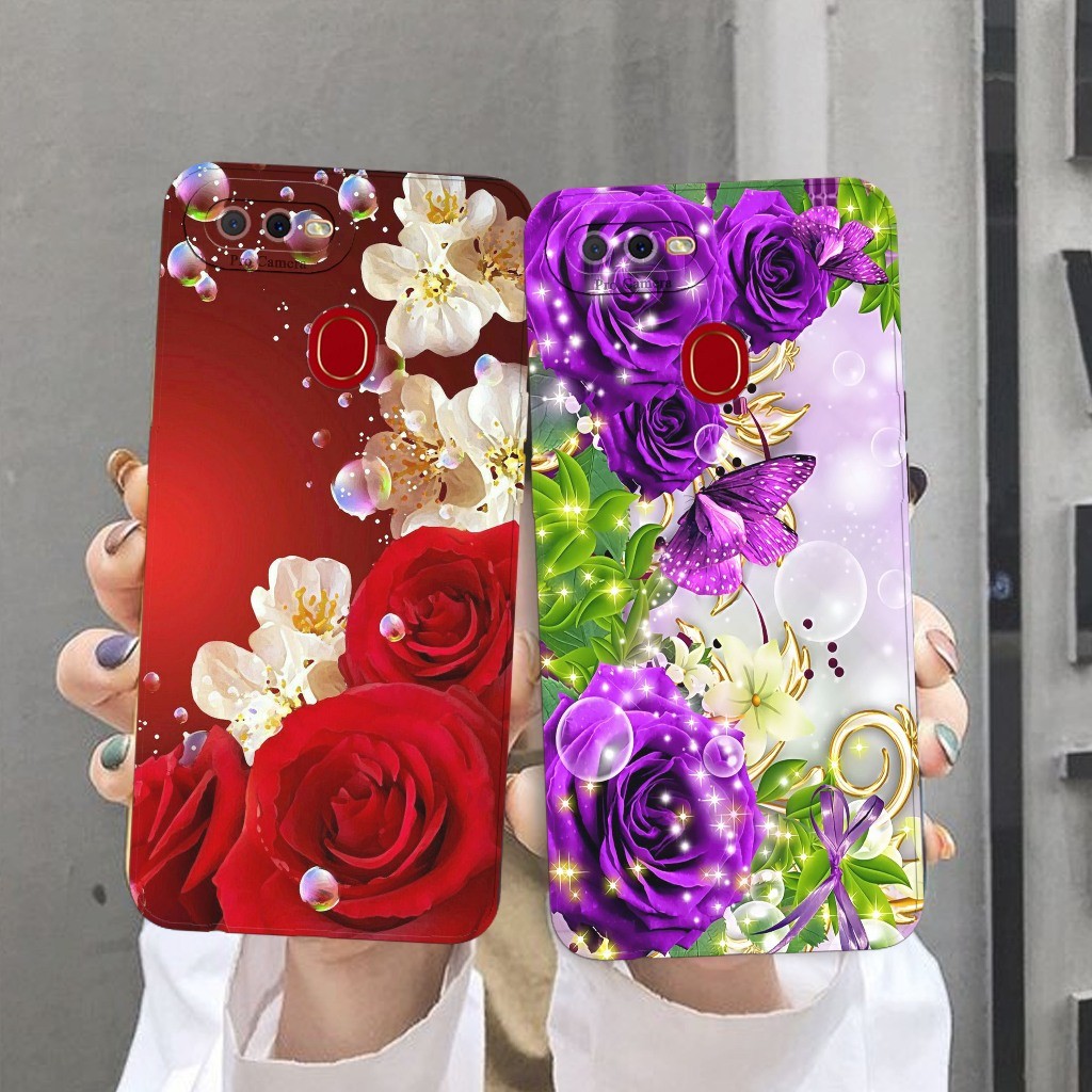 Softcase Untuk Oppo A5s / A7 / A12 - Softcase Gambar Bung4 Beautiful Cantik  - Pelindung Hp Terbaru 