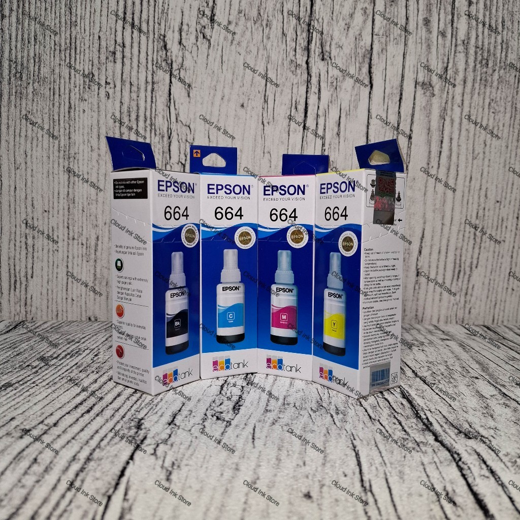 1 SET Tinta Epson 664 New L220 L360 L120 L210