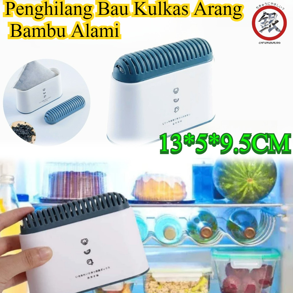 Penghilang Bau Tidak Sedap & Penjaga Kesegaran Makanan Alami & Efektif Penghilang Bau Kulkas Arang B