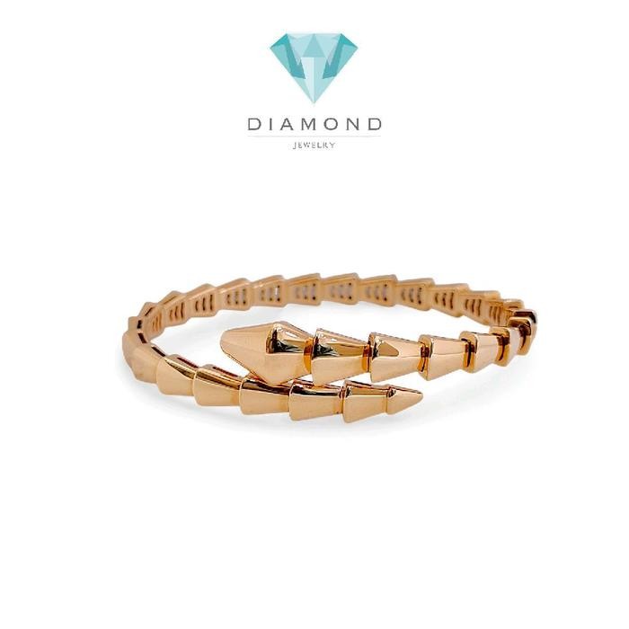 Ulo Serpenti Bracelet 18K / Gelang Ulo Serpenti 18K / Diamond Jewelry 405GBD2077RY