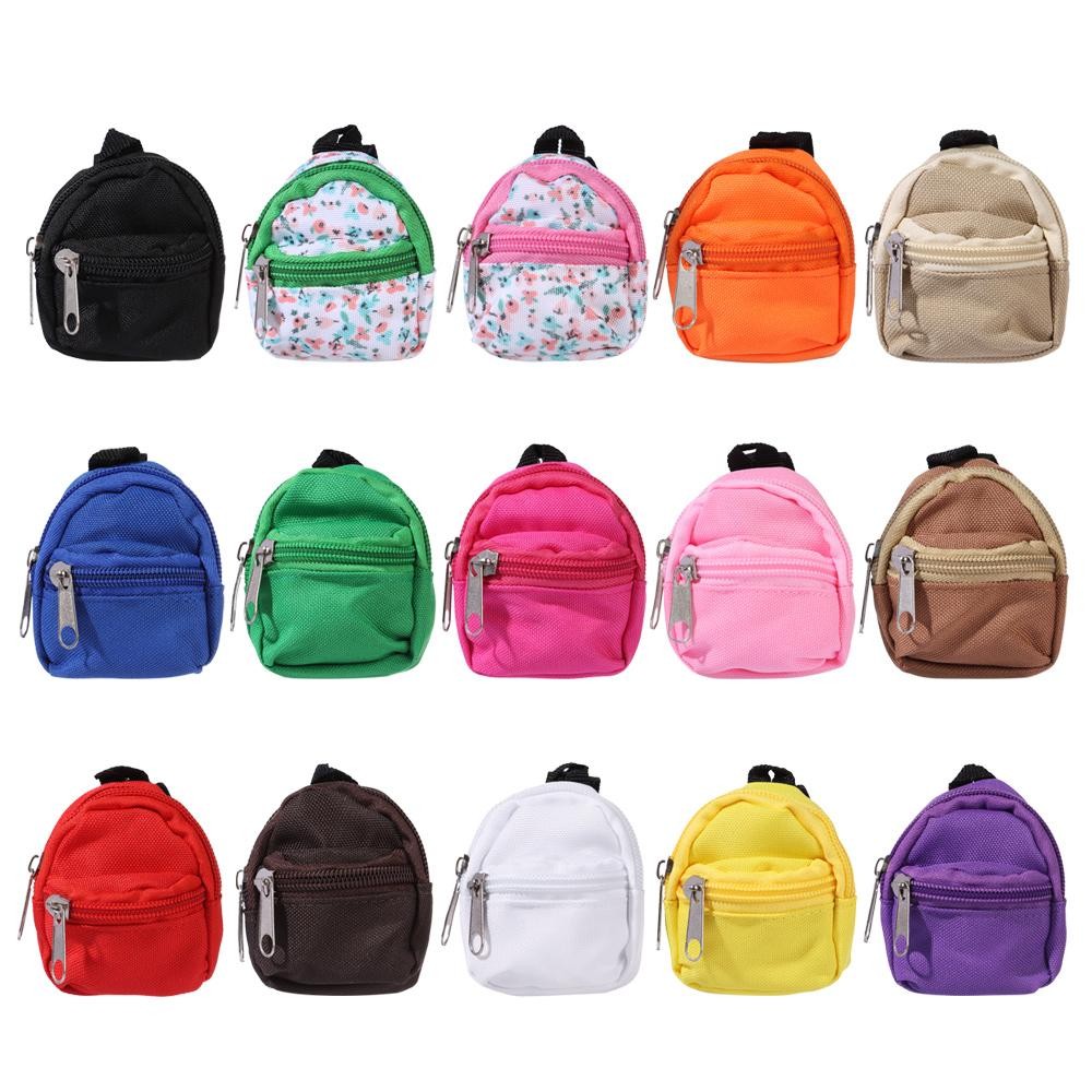 Doll Backpacks Doll Mini Bags Mini Zipper Rucksack Doll Backpack Cute School Bags Doll Accessories T
